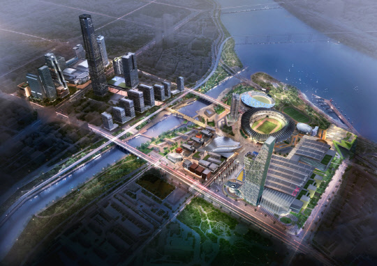 한국무역협회가 제시한 잠실 MICE 복합공간 조감도. <무협 제공>